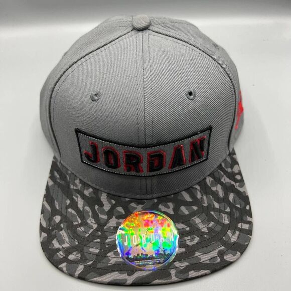 Air Jordan Hat Men Gray Camo Jumpman Snap‎ Back Cap